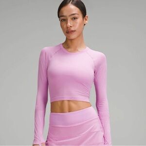 lululemon long sleeve swiftly tech cropped